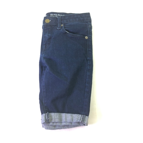 Mossimo Junior's Dark Wash Cuffed Capri Pants R081 - Picture 4 of 6